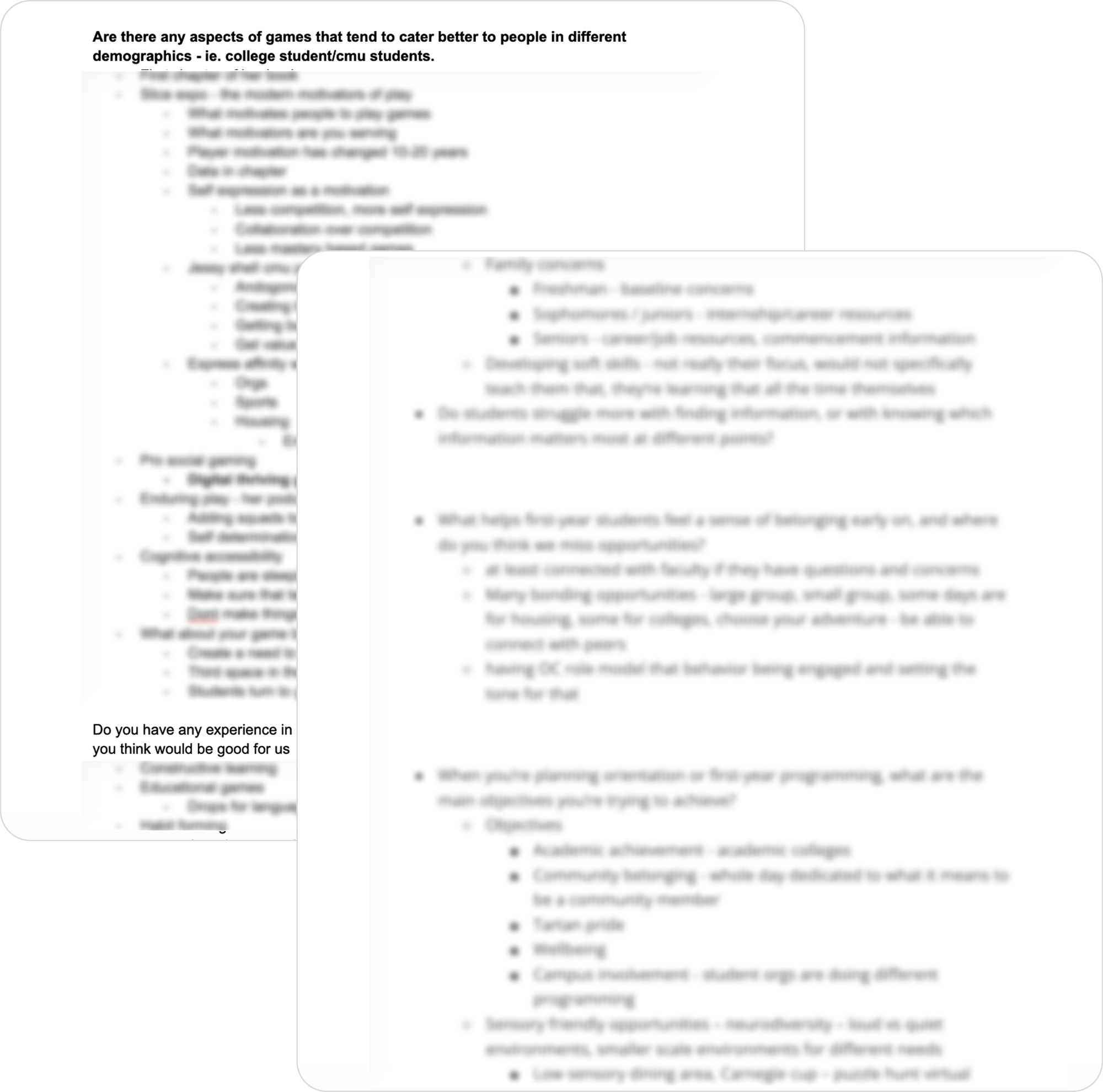 FACULTY & INDUSTRY INTERVIEWS